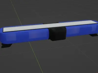 Federal Signal Vama P9000 Lightbar Low-poly 3D model