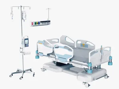 Medical Ward Bed 3D model