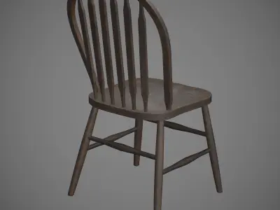 Old Tabe Low-poly 3D model