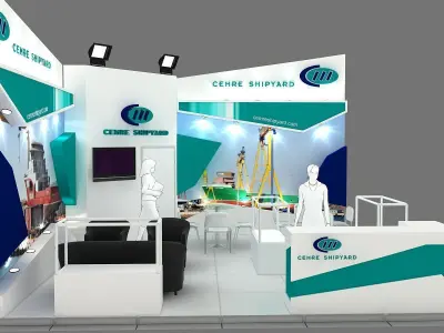 Exhibition Stand - ST0065 3D model