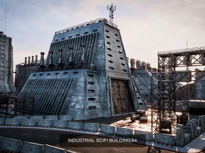 INDUSTRIAL SCIFI BUILDING PACK - 9 BUILDING purchase