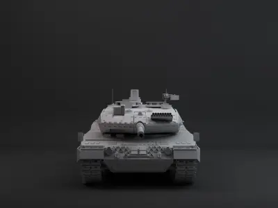leopard 2a7 hpoly 3D model