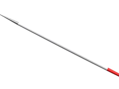 Artistic paintbrush Round PBR 3D model