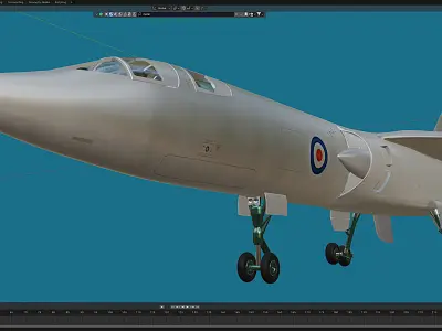 TSR-2 Free 3D model