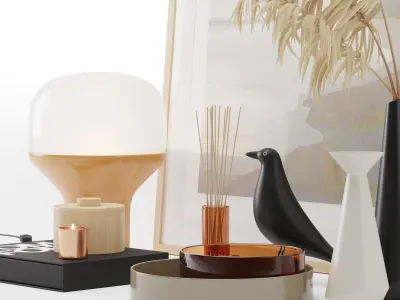 Decorative set 01 3D model