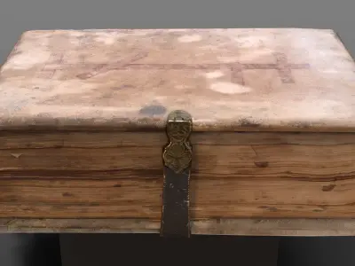 Old book closed Low-poly 3D model