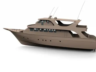 Day Boat 3D model
