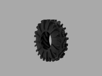 Super ATV Terminator ATV tire Low-poly 3D model