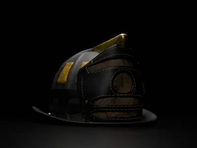  High detailed Fire Helmet  3D model