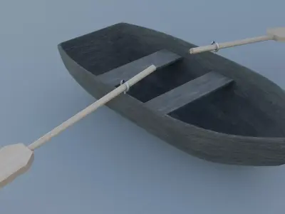 River Boat 3D model