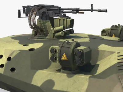  Combat Gun Turret with Remote MG Unit Camouflage Green 