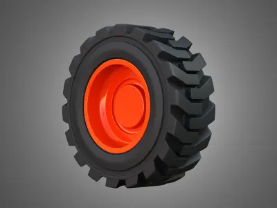 Wheel and Tire - S76 Bobcat Skid Steer  3D model