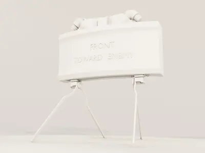 M18A1 Claymore Mine Low-poly 3D model