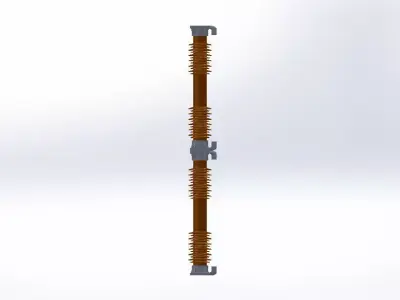 Zinc Oxide Surge Arrester EXLIM Q-115KV AND 170KV Free 3D model