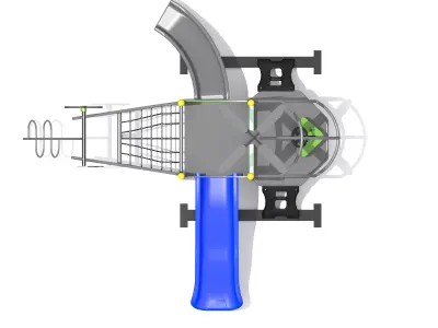 Playground- Helicopter Chopper Playset Low-poly 3D model