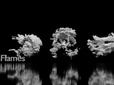 3D Muzzle Flash Animations High Resolution 3D model