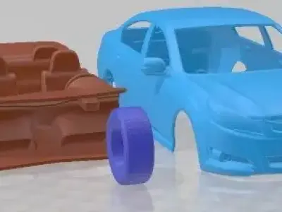 Subaru Legacy Sedan 2010 Printable Car  3D print model