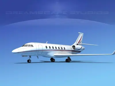 Dassault Falcon 2000 V14 3D model