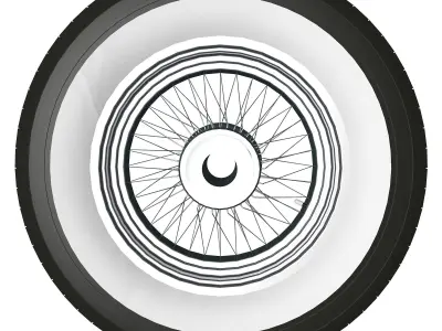 Spoke wheel 30s 3D model
