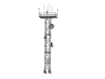 Telecommunication tower 3D model buy