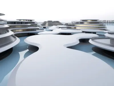 3D concept city 3D model