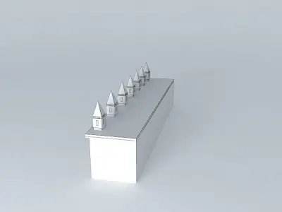 Aktekke Camii are Çilehan Free 3D model