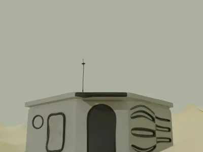 SciFi Tatooine Inspired House 3D model