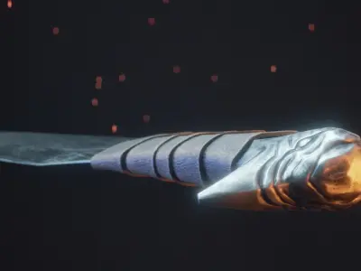 Viking Dagger 1 Low-poly 3D model