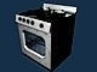 Industrial kitchen cooking unit 3D model