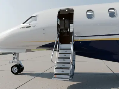 Private Jet - Phenom 300  3D model