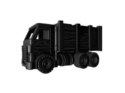 Decorative Van Truck Tail Model 3D print model