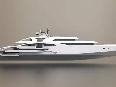 Superyacht II 3D model