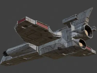 Fighter75 Free low-poly 3D model
