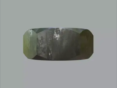 Steel Stained M10 Hex Nut with PBR 4K Textures 3D model