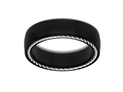 Wedding Ring  3D print model 390