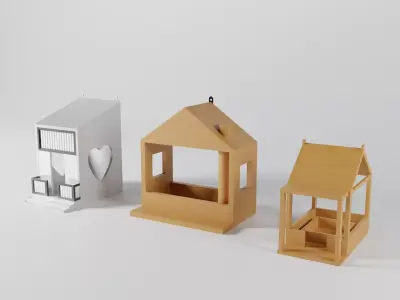 Bird feeder design 3D model