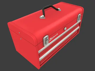 Toolbox Low-poly 3D model shop
