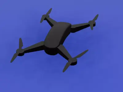Drone Low-poly 3D model shop