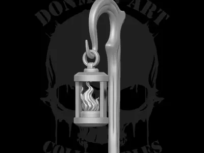 Fire Lamps Collection STL 3D Printable files for Action Figures 3D print model