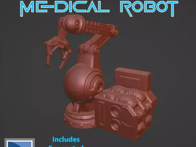 Modern Marvels - Cyberpunk-SciFi Medical Robot Free 3D print model