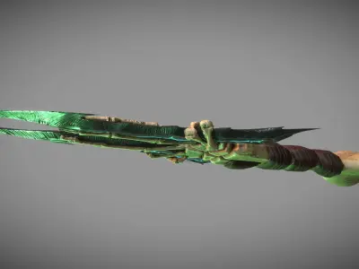 Skeleton dagger Low-poly 3D model
