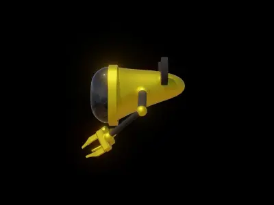 Submarine Spaceship Robot 3D model