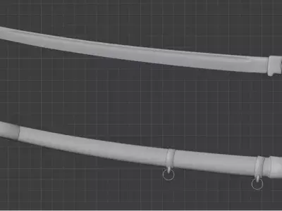 saber wooden barrel 3D model