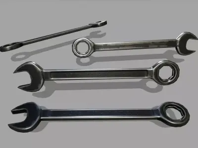 wrench Low-poly 3D model 27