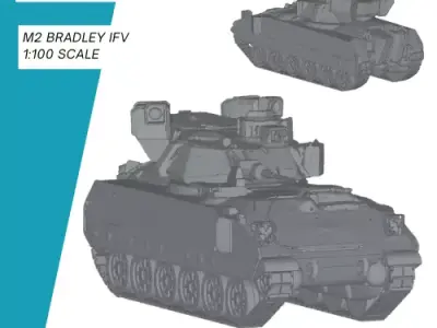 M2 Bradley IFV USA NATO 3D print model