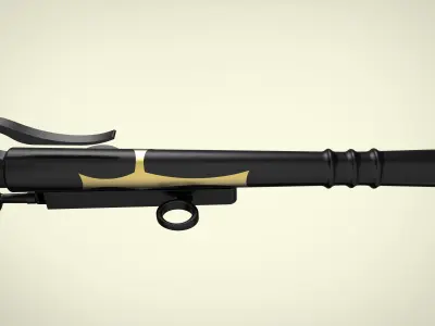 Medieval monk gun 3D model