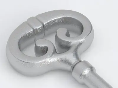 Key 01 Silver 3D model