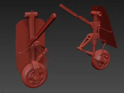 Landing Gear for Aircraft 3D model