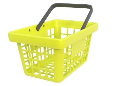 Shopping basket 08 3D model