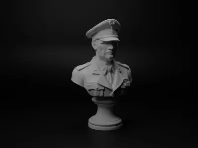 WW2 Soviet Soldier Bust Chess 3D print model purchase